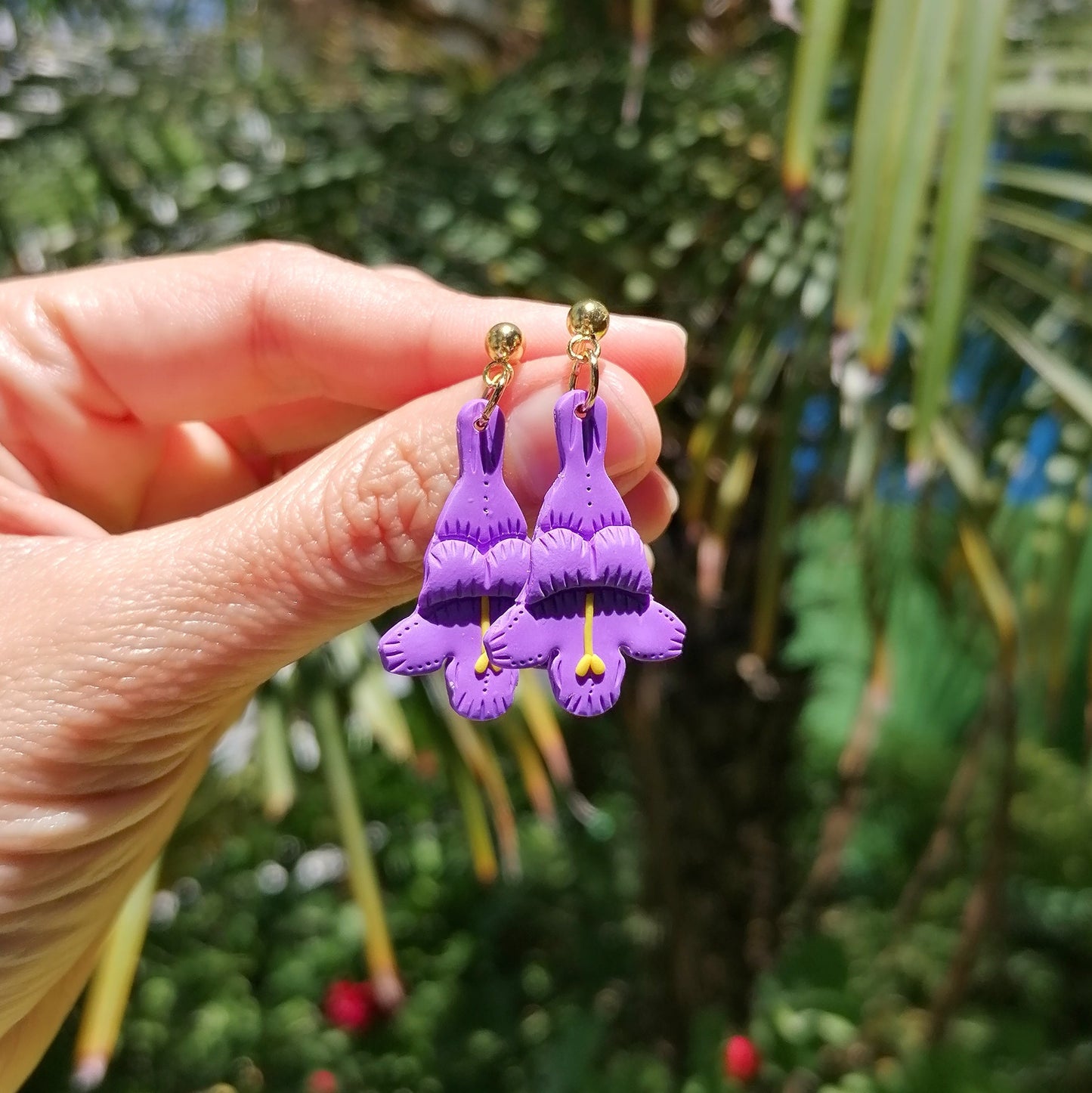 Aretes jacaranda