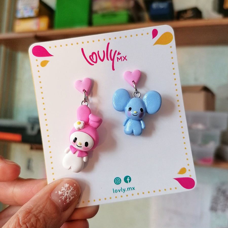 Aretes My Melody y Flat