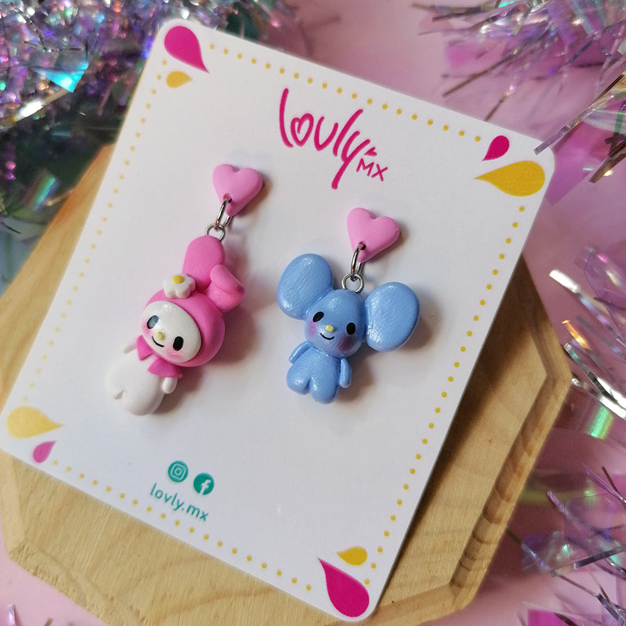 Aretes My Melody y Flat