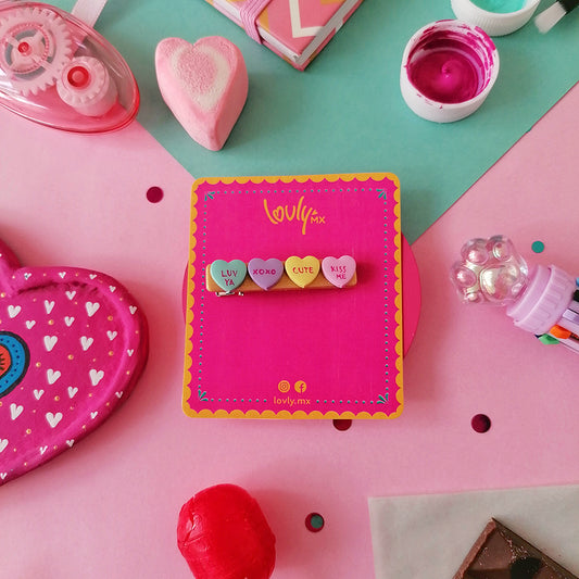 Broche decabello Candy hearts