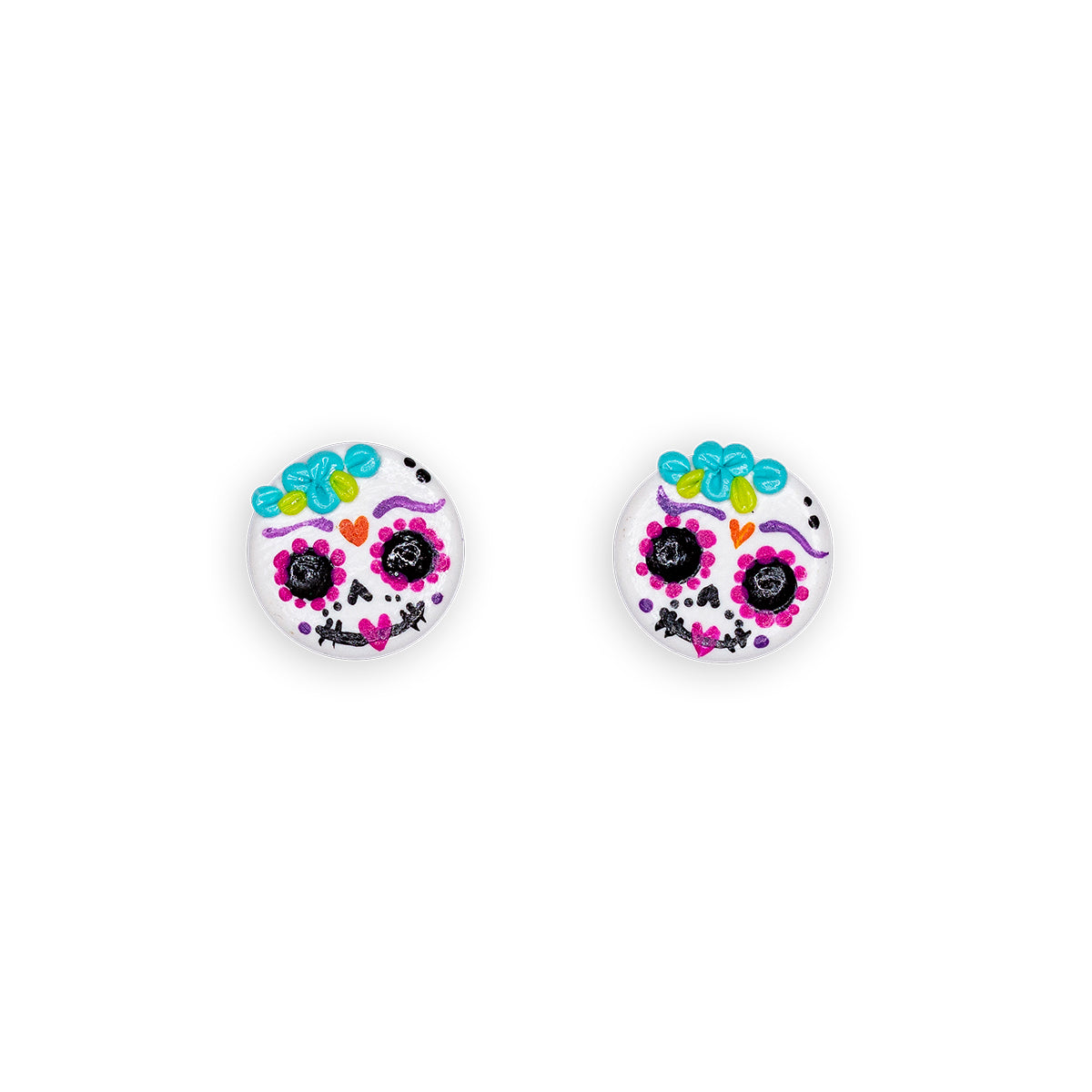 Aretes catrina Turquesa