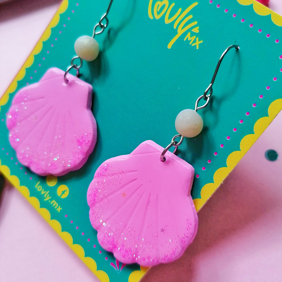 Aretes conchitas Barbie