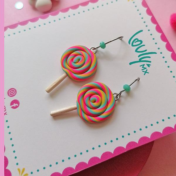 Aretes paletas lovly