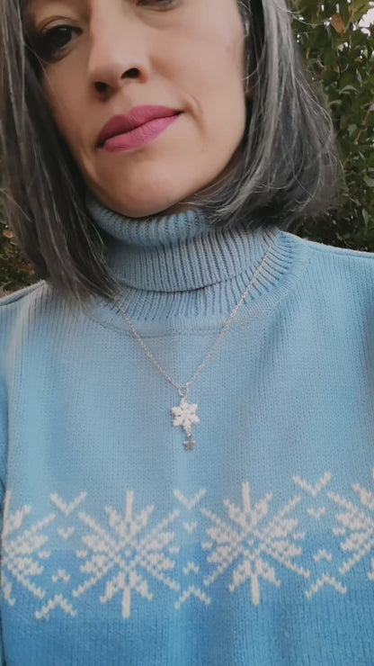 Collar Copo de nieve